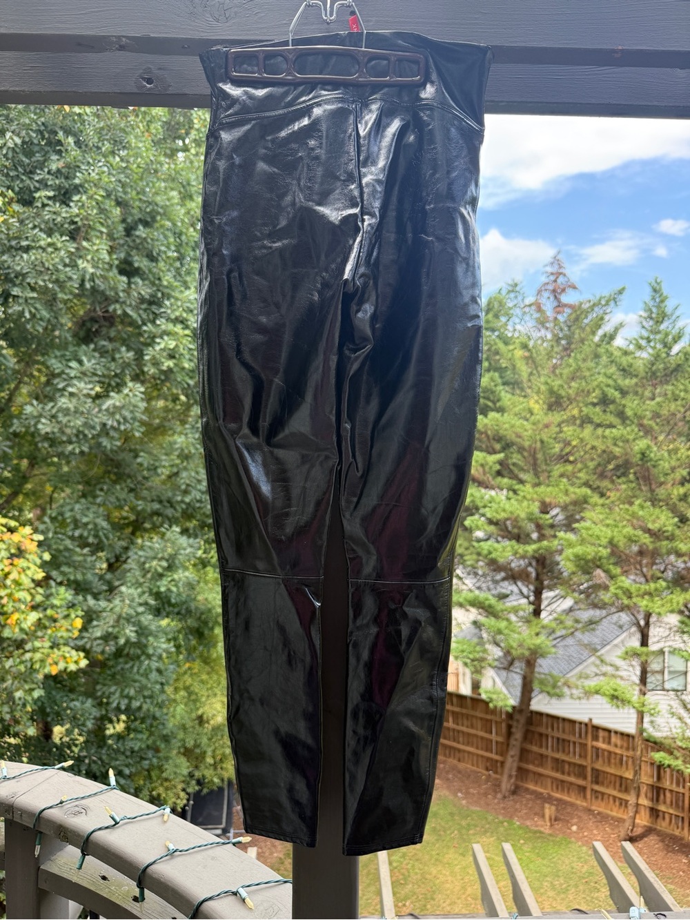 Spanx pleather leggings